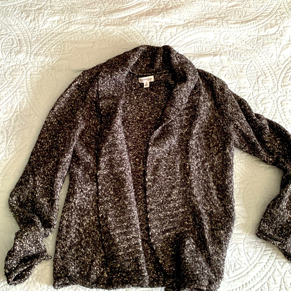 Soft open front sweater